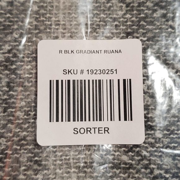 ❤️NWT VINTAGE TORRID RUANA - PONCHO - GRAY WHITE OMBRE - MACHINE WASHABLE - Picture 4 of 10